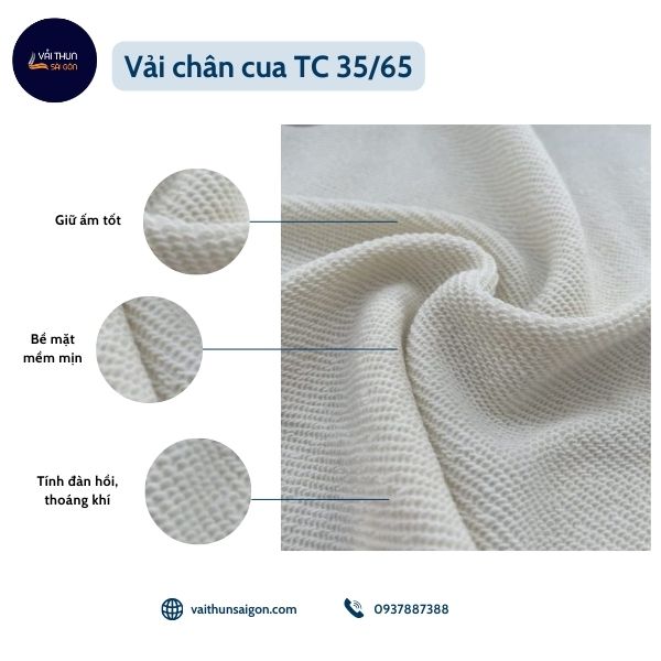 Vải chân cua TC 35_65